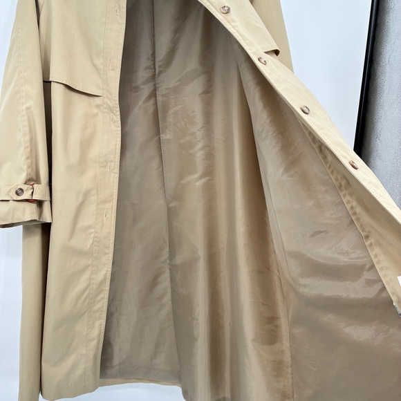 Drizzle Inc Neiman-Marcus Vintage Union Made Womens Trench Long Coat Tan Large? - Picture 5 of 12